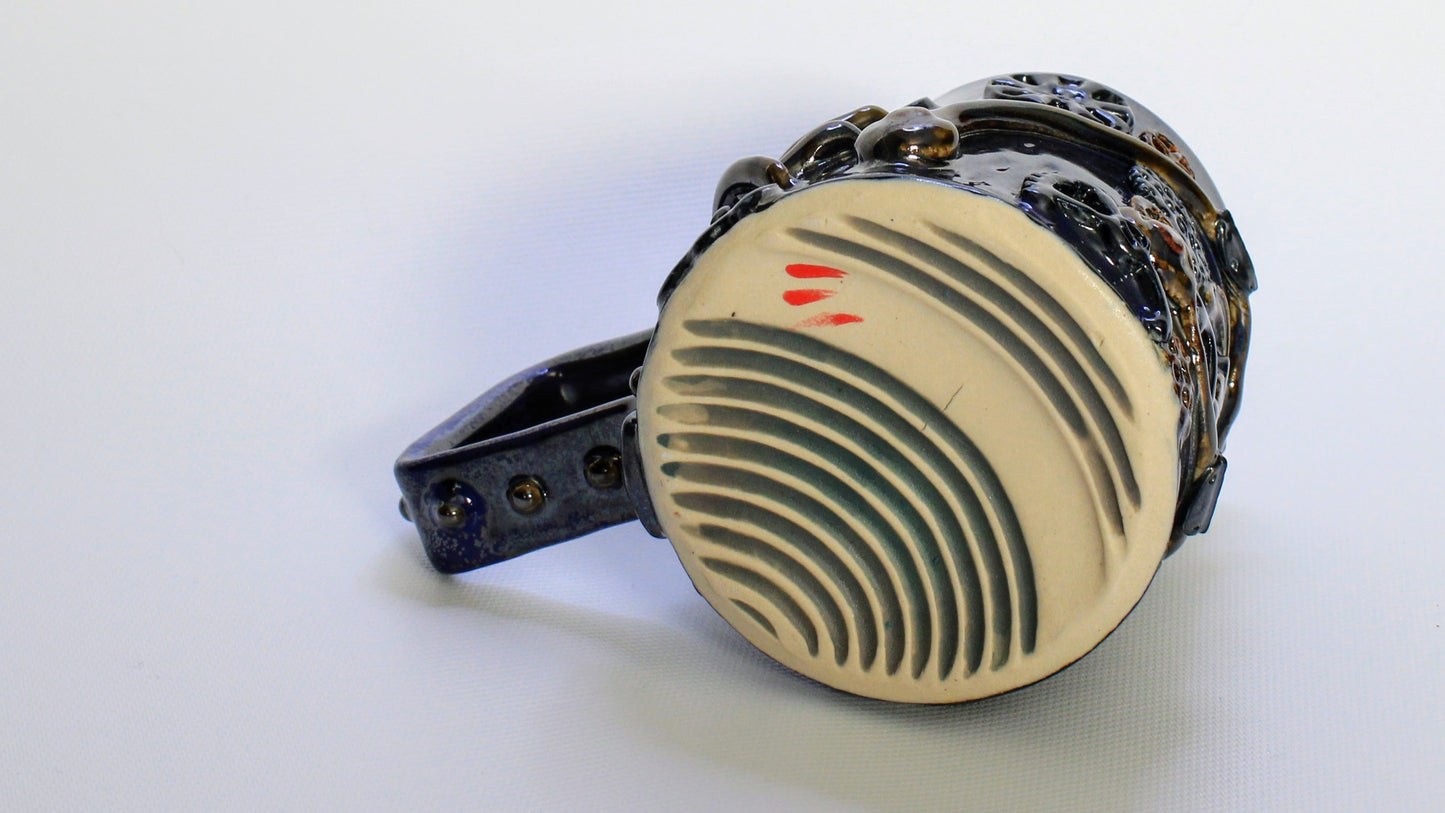 Industrial / Steampunk Mug Series: Mug 13 - Metallic Blue