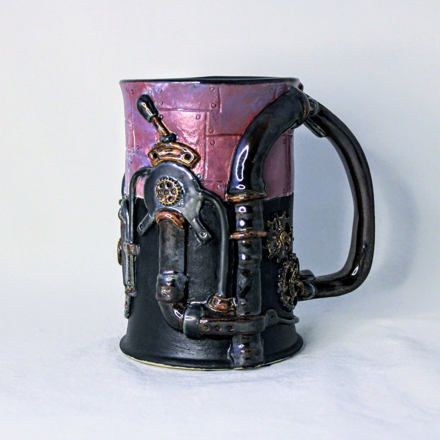 Steampunk Mug Series: Purple is for Levers