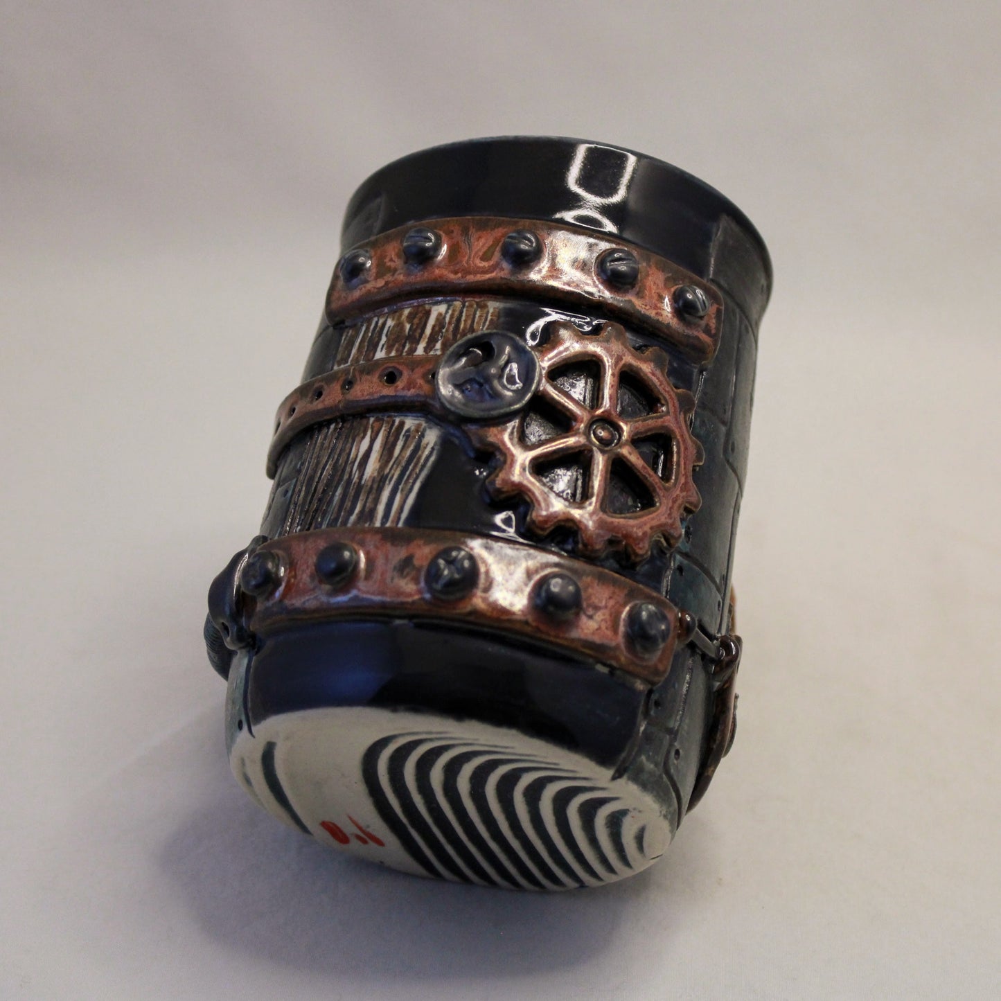 Steampunk Mug Series: "Wire-Wrapped Handle" Mug