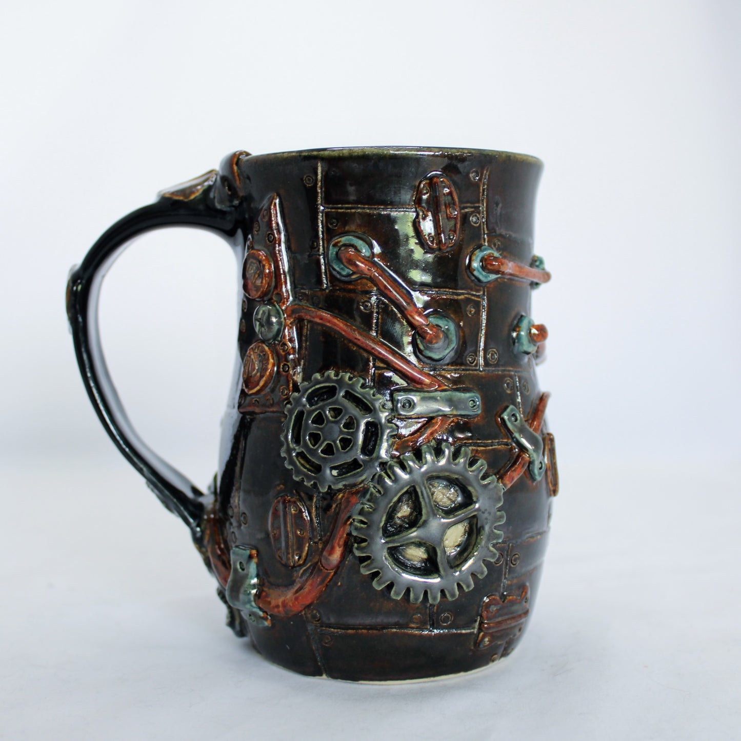 Steampunk Mug Series: Copper & Silver