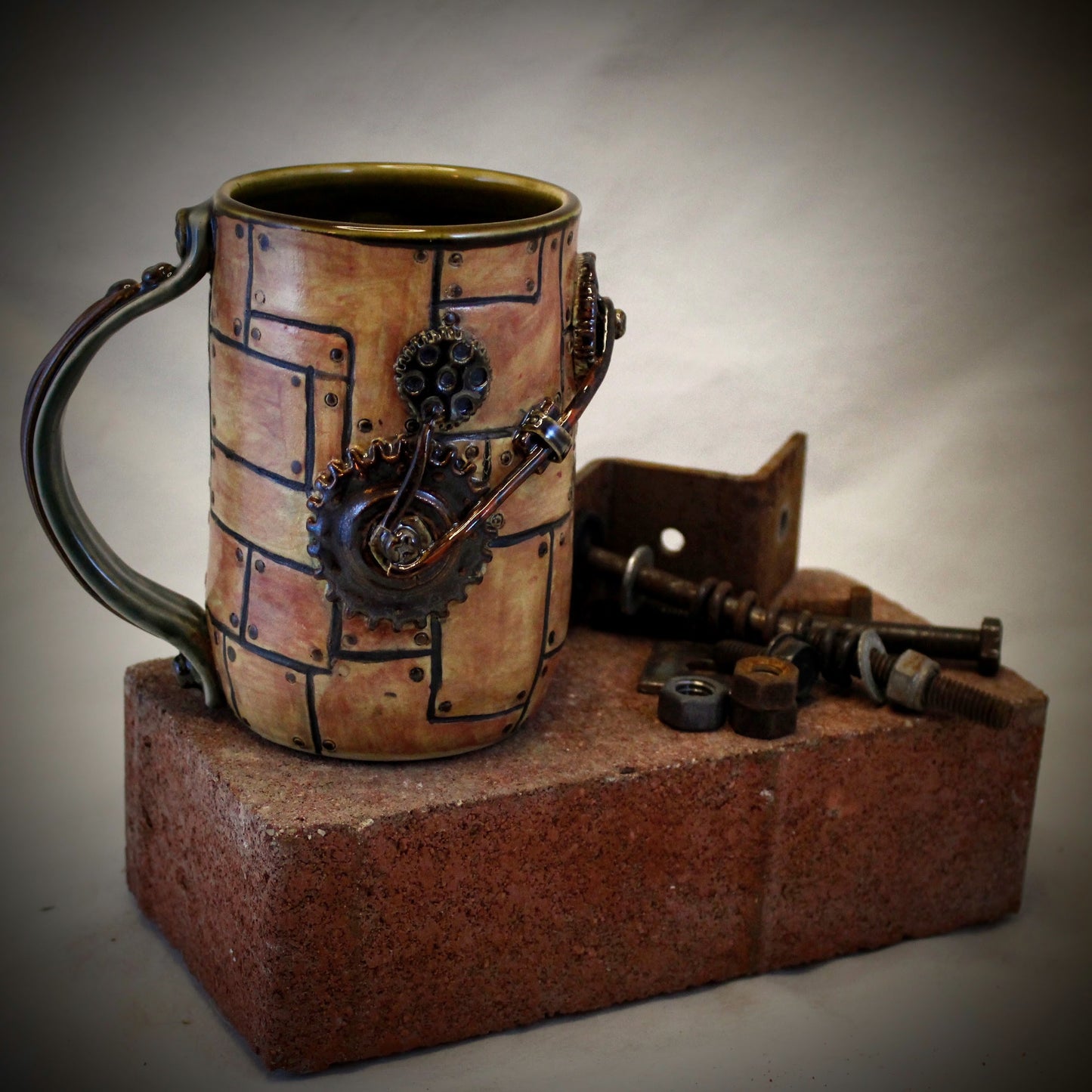 Steampunk Mug Series: Gear Connection