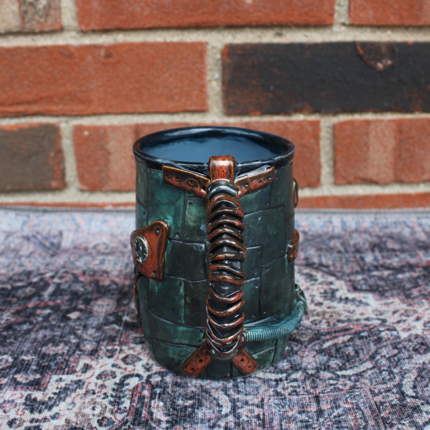 Steampunk Mug Series: "Wire-Wrapped Handle" Mug