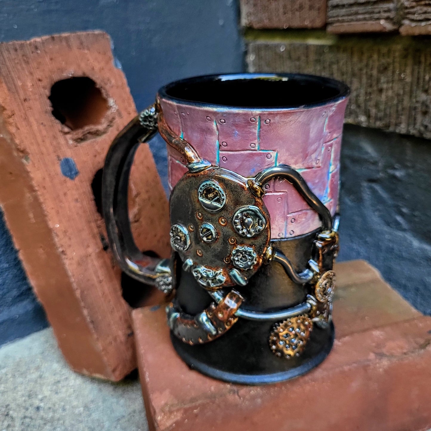 Steampunk Mug Series: Purple is for Levers