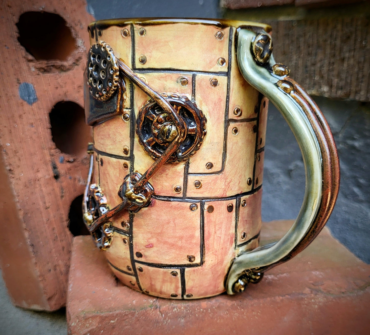 Steampunk Mug Series: Gear Connection