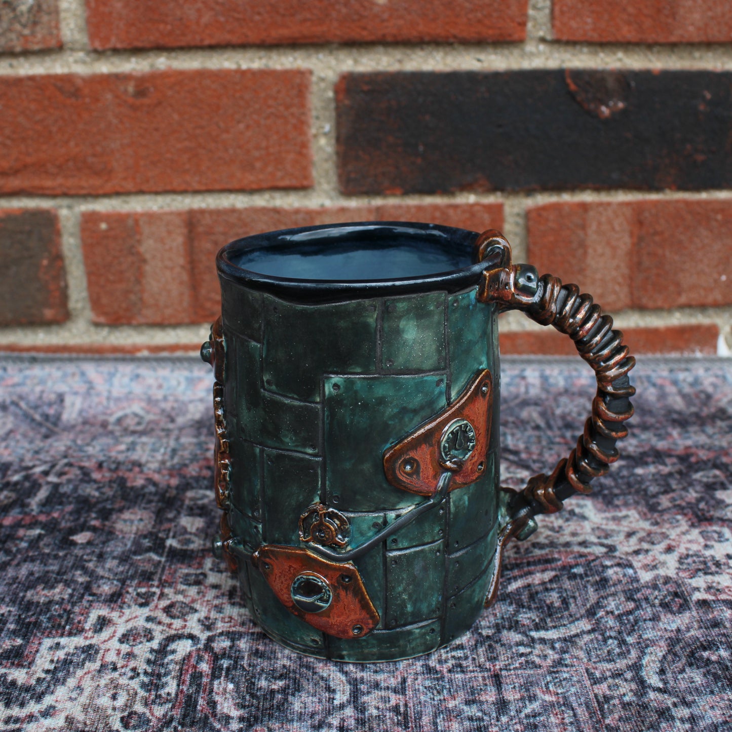 Steampunk Mug Series: "Wire-Wrapped Handle" Mug