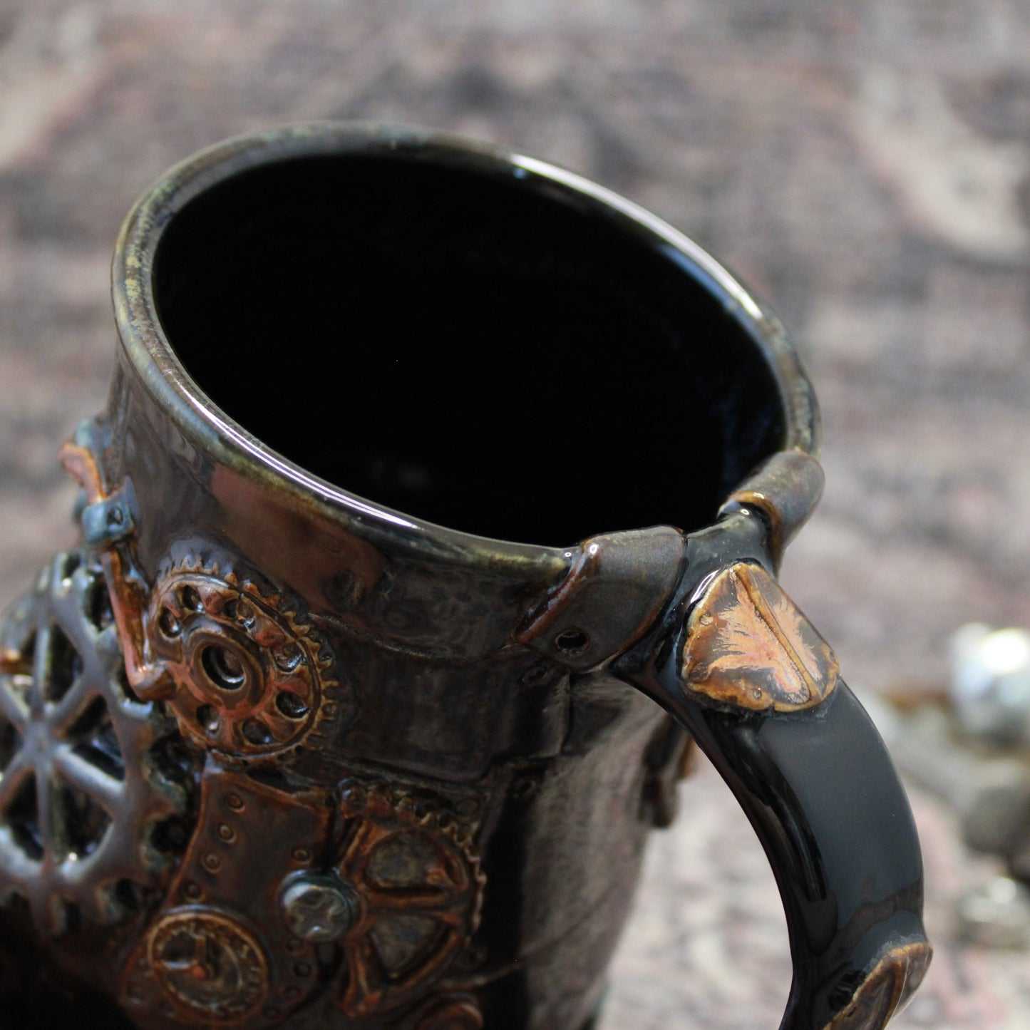 Steampunk Mug Series: Copper & Silver