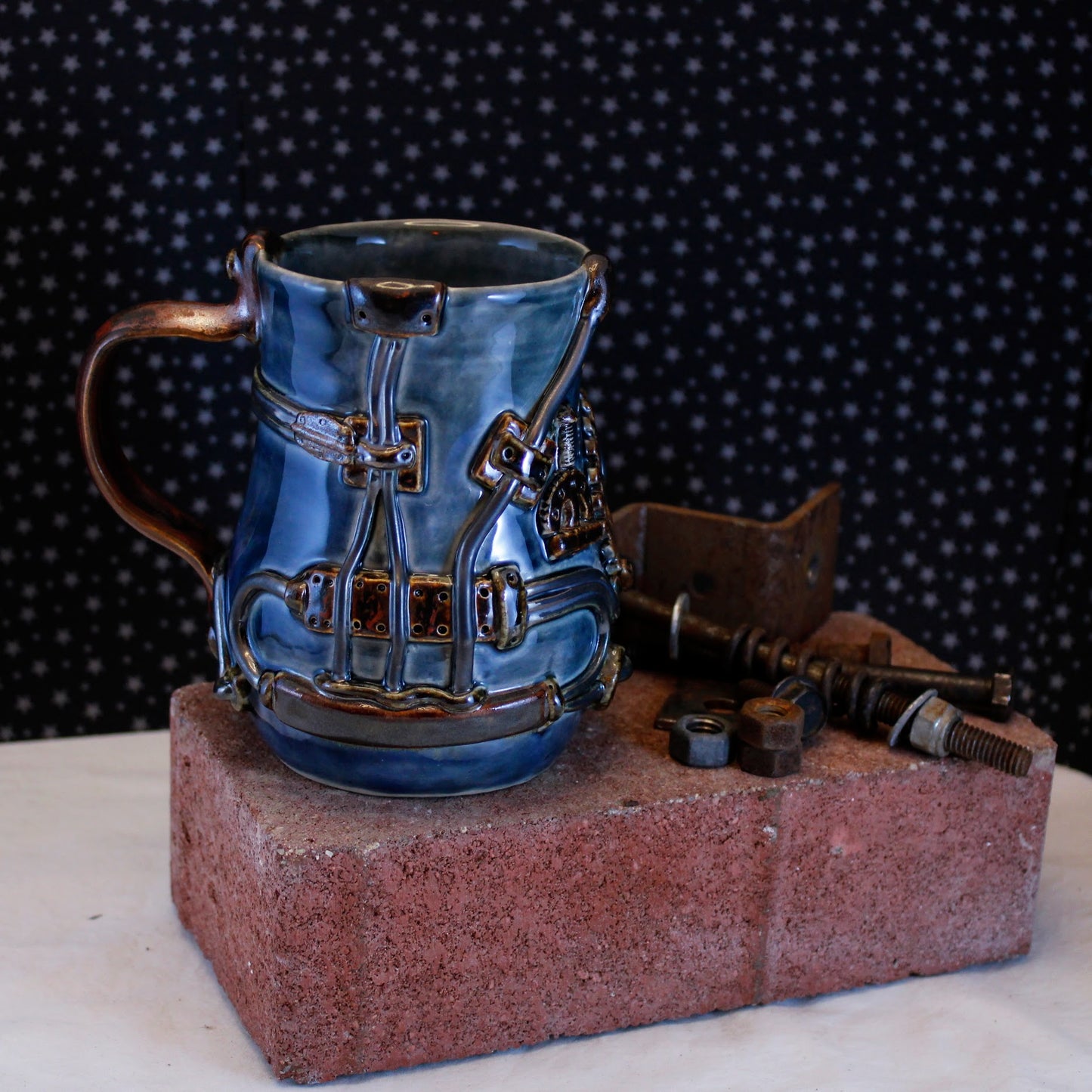 Steampunk Mug Series: Blue Belly