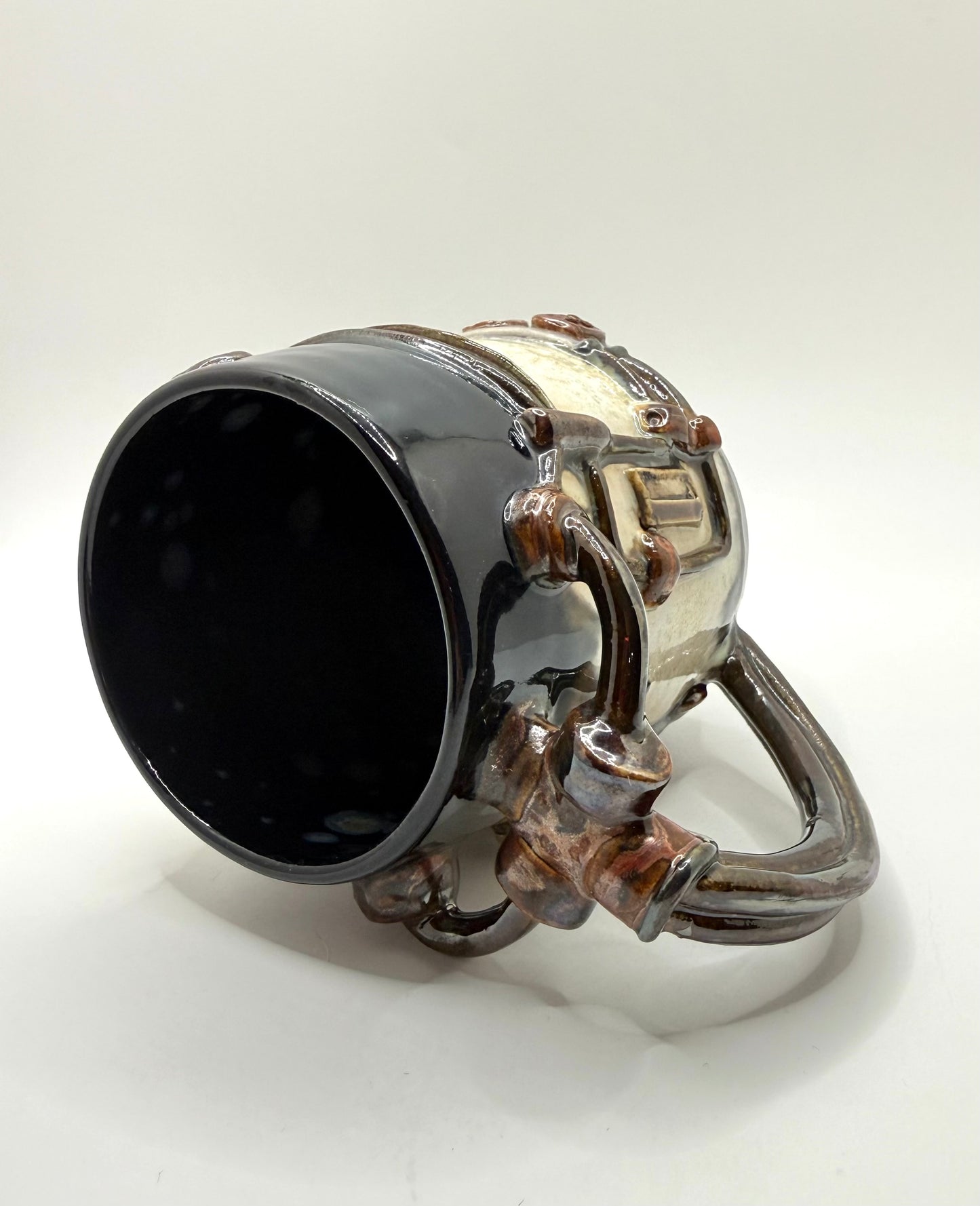 Industrial / Steampunk Mug: Conduit & Pipes