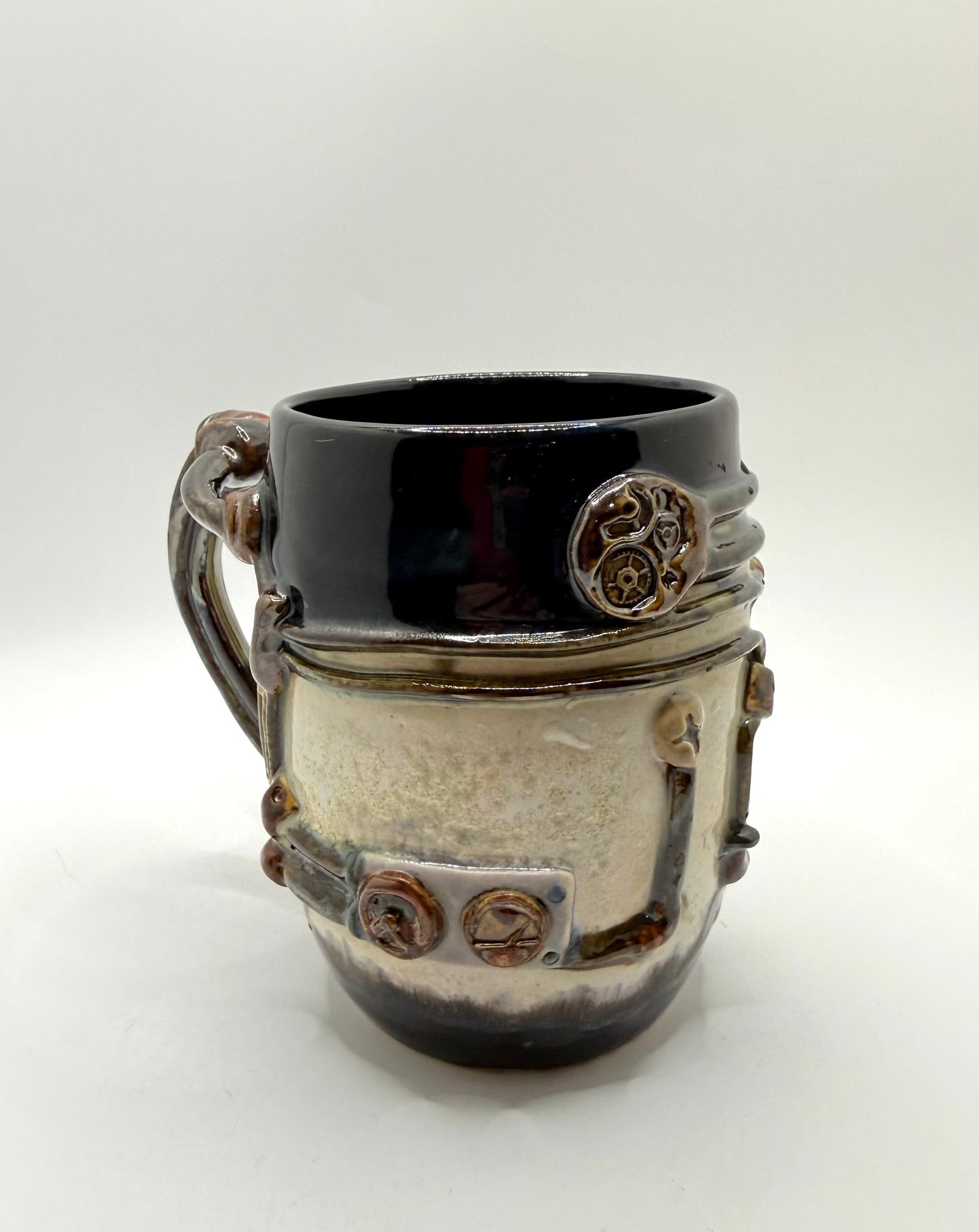 Industrial / Steampunk Mug: Conduit & Pipes