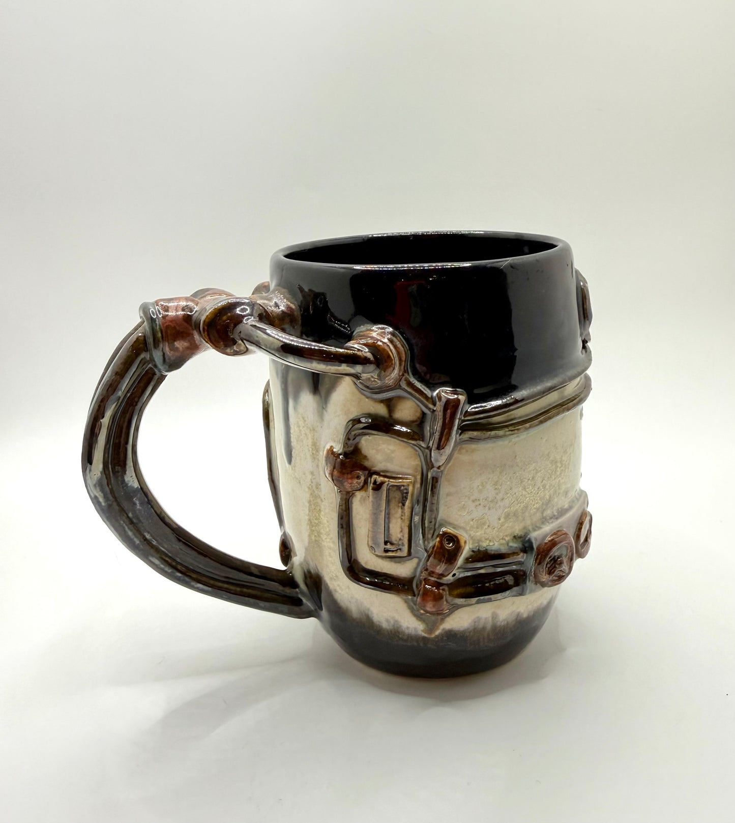 Industrial / Steampunk Mug: Conduit & Pipes