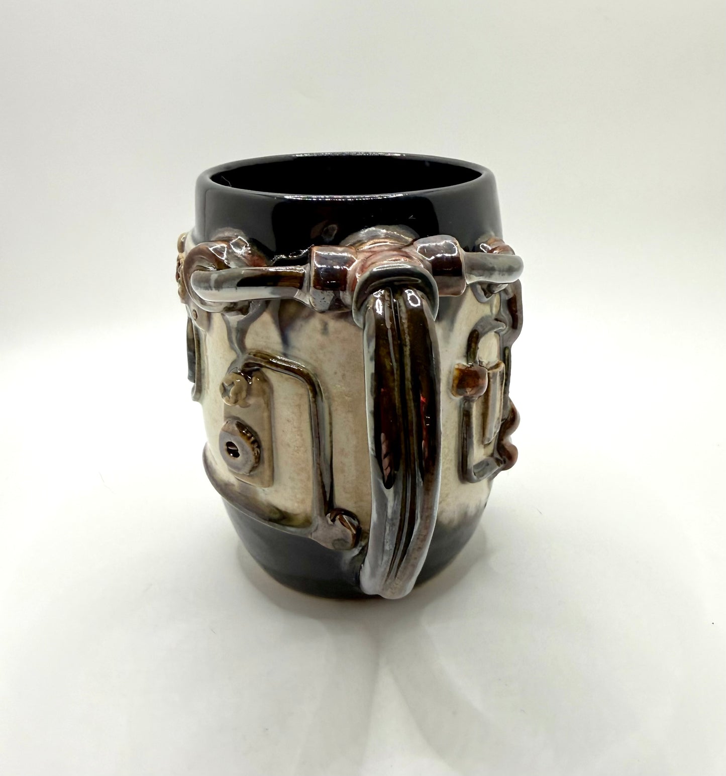 Industrial / Steampunk Mug: Conduit & Pipes