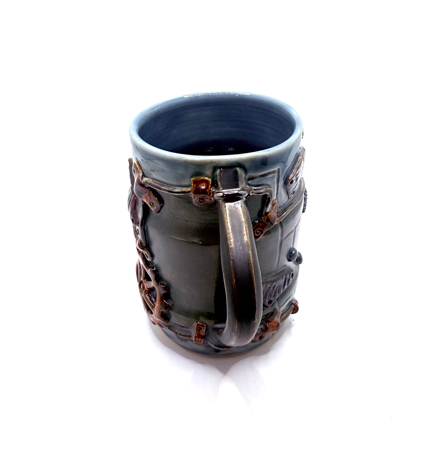 Industrial / Steampunk Mug: Blue Circuit