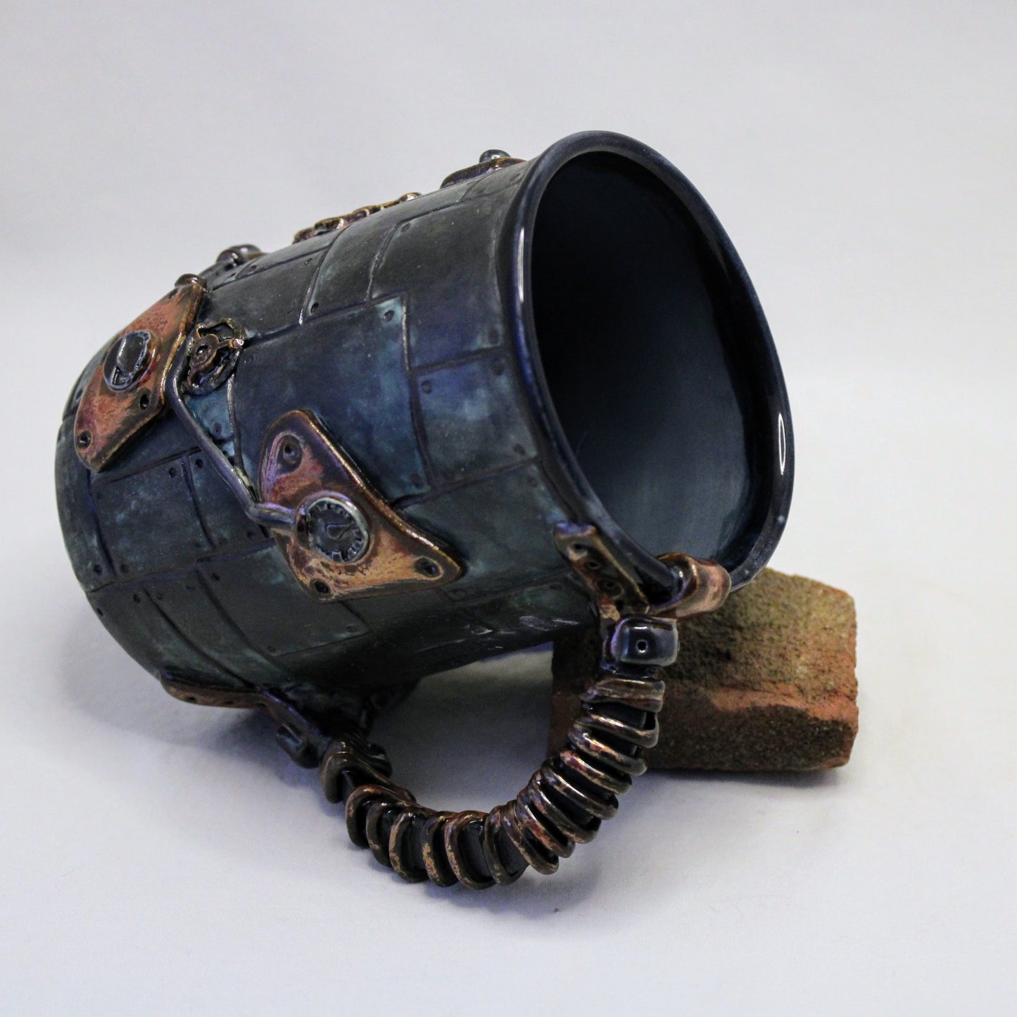 Steampunk Mug Series: "Wire-Wrapped Handle" Mug